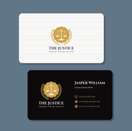 Mẫu thiết kế Card visit luật sư đẹp 2021