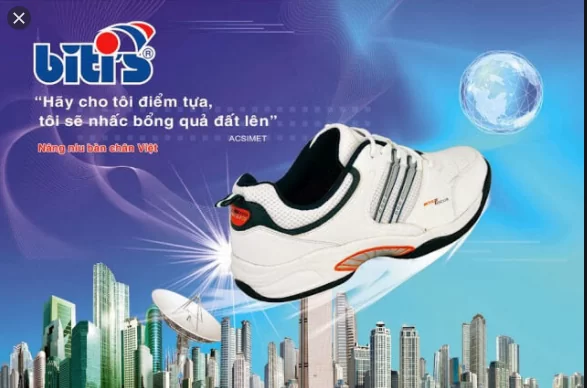 Banner quảng cáo giày của hãng Bitis