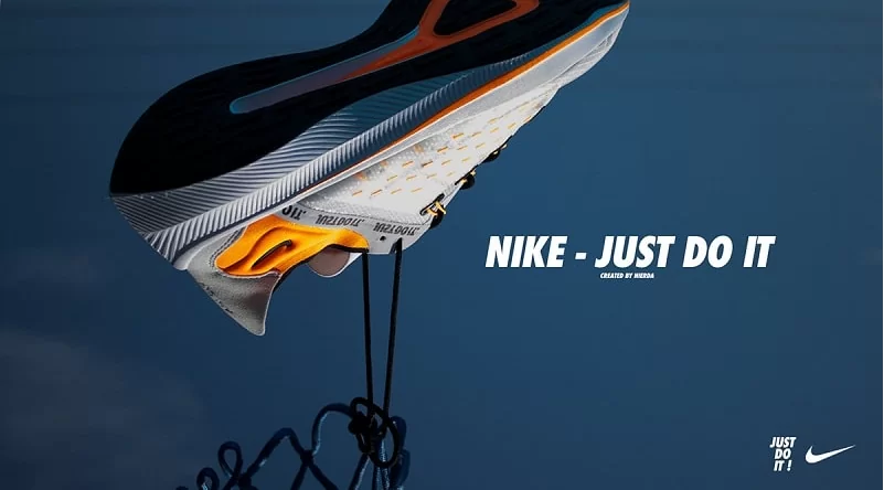 Mẫu banner quảng cáo giày Nike 2021