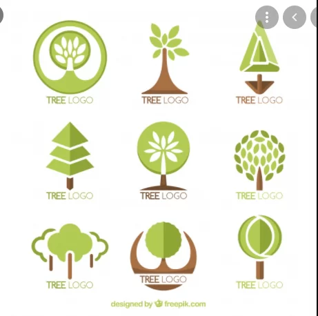 Mẫu logo lá cây